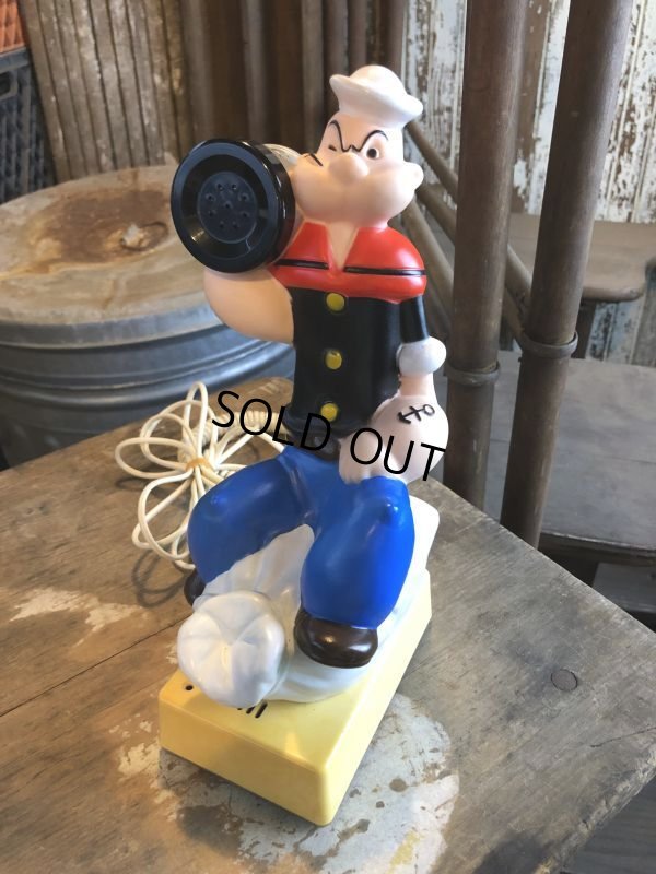 画像1: 80s Vintage Popeye Pushbutton Telephone (M278) 