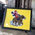 画像1: 70s Vintage Budweiser Bud Man Sticker w/frame (M729) (1)