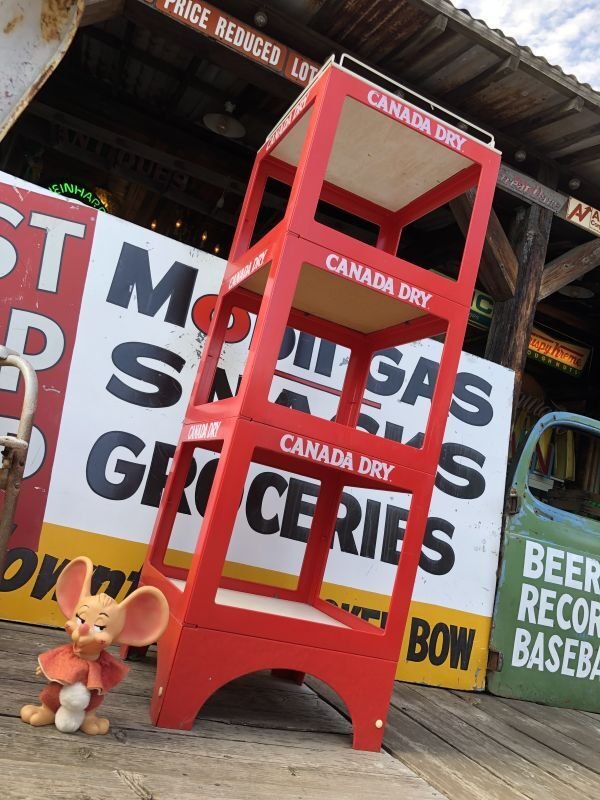 画像2: 【店舗引き取り限定】 80s CANADA DRY Advertising Hard Plastic Store Display Shelf Rack (M281)