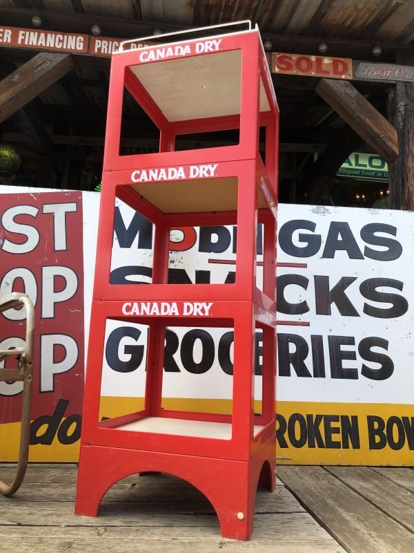 画像21: 【店舗引き取り限定】 80s CANADA DRY Advertising Hard Plastic Store Display Shelf Rack (M281)