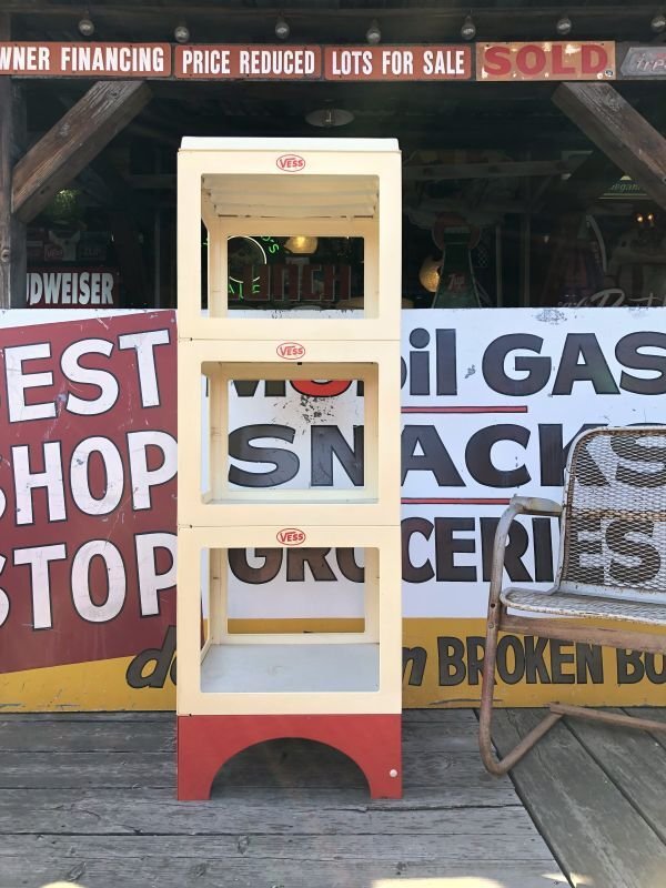 画像1: 【店舗引き取り限定】 Vintage VESS Advertising Hard Plastic Store Display Shelf Rack (M282)