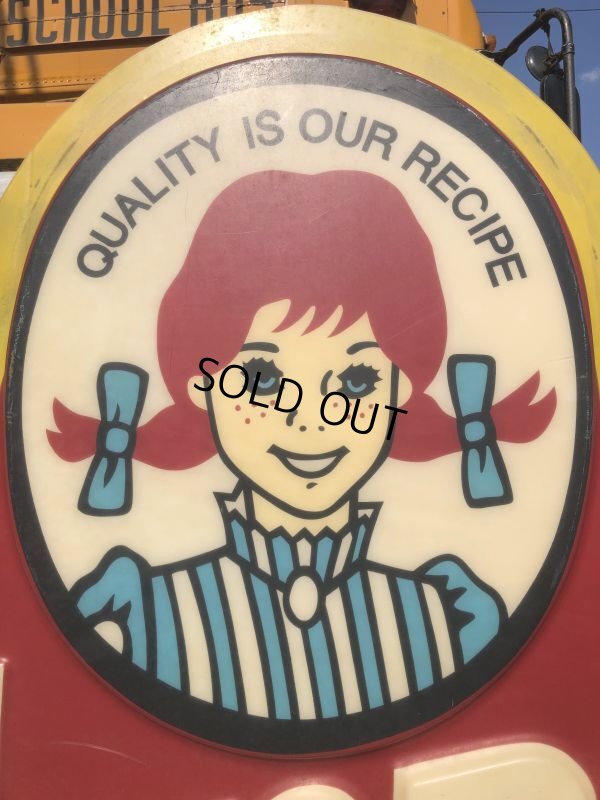 画像8: 【店舗引き取り限定】 大型195cm Vintage Advertising Wendy's Old Fashioned Hamburgers Store Display Sign Huge !!! (M285)