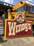 画像2: 【店舗引き取り限定】 大型195cm Vintage Advertising Wendy's Old Fashioned Hamburgers Store Display Sign Huge !!! (M285) (2)