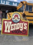 画像4: 【店舗引き取り限定】 大型195cm Vintage Advertising Wendy's Old Fashioned Hamburgers Store Display Sign Huge !!! (M285) (4)