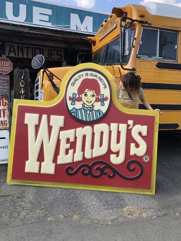 画像4: 【店舗引き取り限定】 大型195cm Vintage Advertising Wendy's Old Fashioned Hamburgers Store Display Sign Huge !!! (M285)