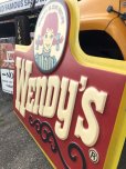 画像3: 【店舗引き取り限定】 大型195cm Vintage Advertising Wendy's Old Fashioned Hamburgers Store Display Sign Huge !!! (M285) (3)