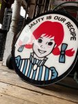 画像2: 【店舗引き取り限定】 大型92cm Vintage Advertising Wendy's Wendy Store Display Sign Huge!!! (M285) (2)