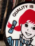 画像3: 【店舗引き取り限定】 大型92cm Vintage Advertising Wendy's Wendy Store Display Sign Huge!!! (M285)