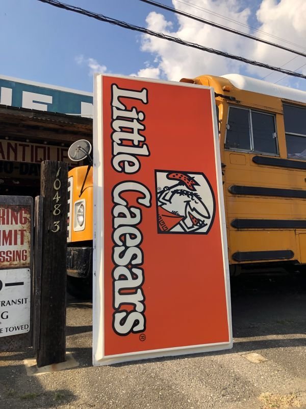 画像2: 【店舗引き取り限定】 大型245cm Vintage Advertising Little Caesars Pizza Store Display Sign Huge!!! (M286)