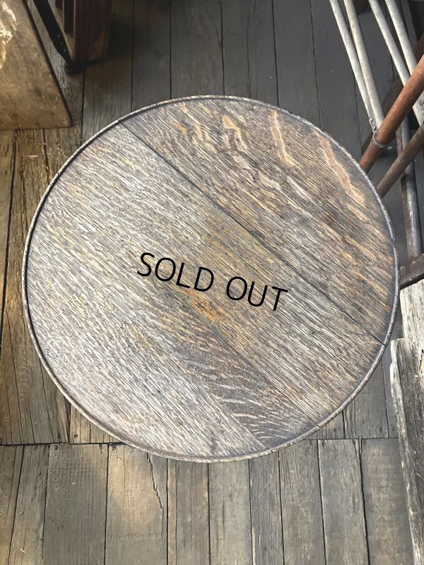 画像3: Antique 3 Legged Cast Iron Ornamental Pub Cafe Saloon Table (M288) 