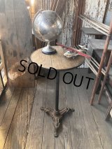Antique 3 Legged Cast Iron Ornamental Pub Cafe Saloon Table (M288) 