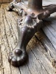 画像11: Antique 3 Legged Cast Iron Ornamental Pub Cafe Saloon Table (M288) 