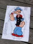 画像9: 80s Vintage N.O.S Cut N Sew Cloth Fabric Panel Pillow Doll  Popeye & Olive (M302) 