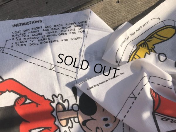 画像7: 80s Vintage N.O.S Cut N Sew Cloth Fabric Panel Pillow Doll  Popeye & Olive (M302) 