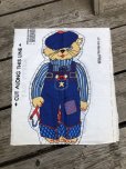 画像4: 70s Vintage N.O.S Cut N Sew Cloth Fabric Panel Pillow Doll  Kitty Cat (M295)  (4)