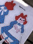 画像4: 70s Vintage N.O.S Cut N Sew Cloth Fabric Panel Pillow Doll  Raggedy Ann & Andy & Arthur (M300) 