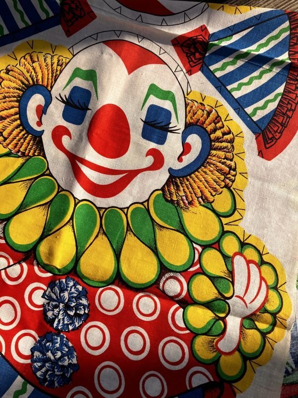 画像3: 70s Vintage N.O.S Cut N Sew Cloth Fabric Panel Pillow Doll  Clown (M297) 
