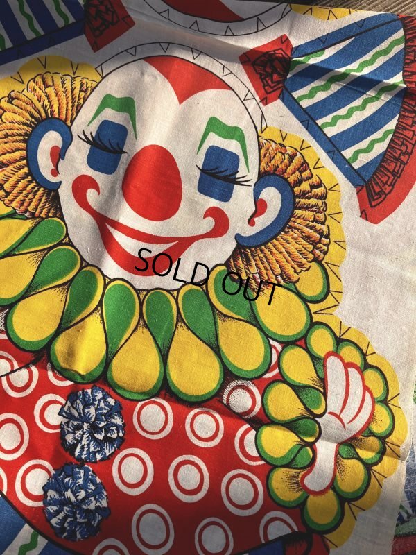 画像3: 70s Vintage N.O.S Cut N Sew Cloth Fabric Panel Pillow Doll  Clown (M297) 