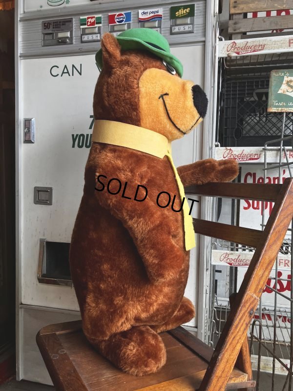 画像2: 80s Vintage Hanna Barbera Mighty Star Yogi Bear Plush Doll 75cm (M305) 