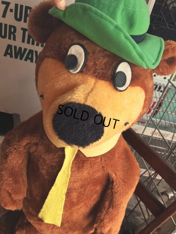 画像10: 80s Vintage Hanna Barbera Mighty Star Yogi Bear Plush Doll 75cm (M305)