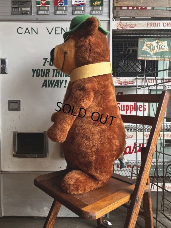 画像3: 80s Vintage Hanna Barbera Mighty Star Yogi Bear Plush Doll 75cm (M305)