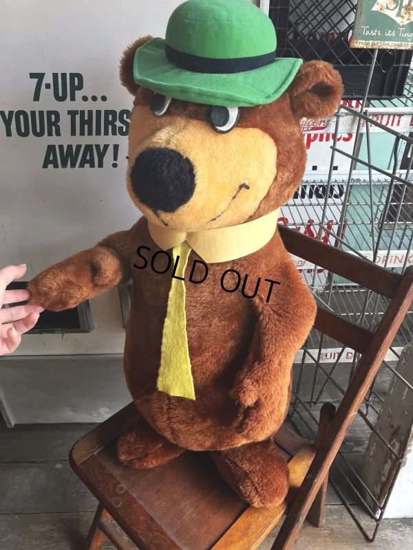 画像11: 80s Vintage Hanna Barbera Mighty Star Yogi Bear Plush Doll 75cm (M305)