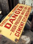 画像3: RARE!! Vintage ORIGINAL Shell Oil Company DANGER Sign (M306) 