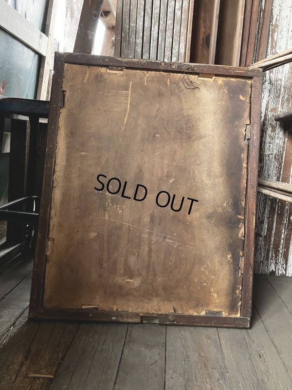 画像6: Antique Wooden Frame Mirror (M309) 