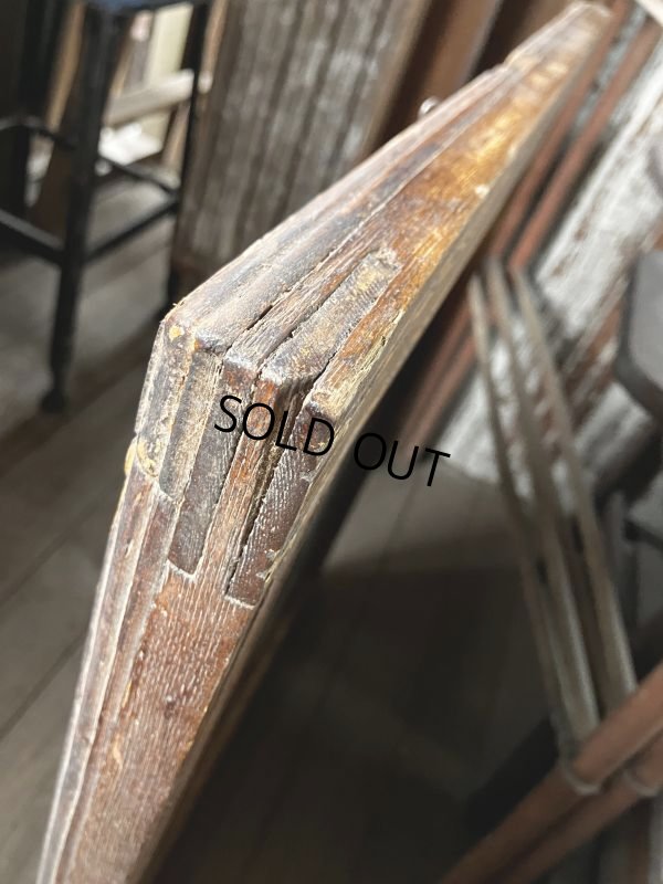 画像5: Antique Wooden Frame Mirror (M309) 