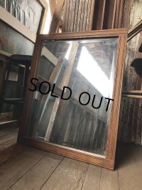 Antique Wooden Frame Mirror (M309) 