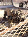 Vintage Solid Brass Bulldog Paperweight Figurine (M310) 
