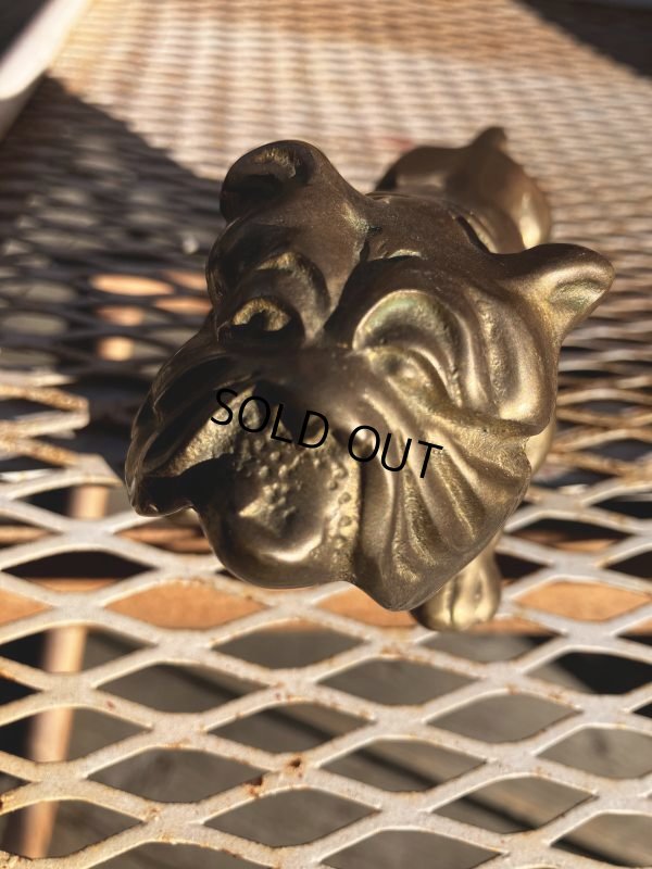 画像8: Vintage Solid Brass Bulldog Paperweight Figurine (M310) 