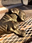 画像10: Vintage Solid Brass Bulldog Paperweight Figurine (M310)  (10)