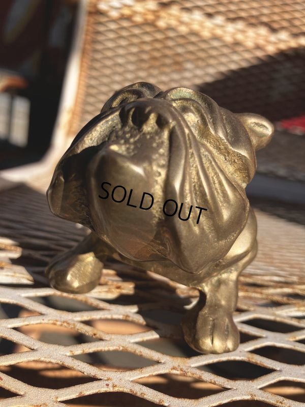 画像11: Vintage Solid Brass Bulldog Paperweight Figurine (M310) 