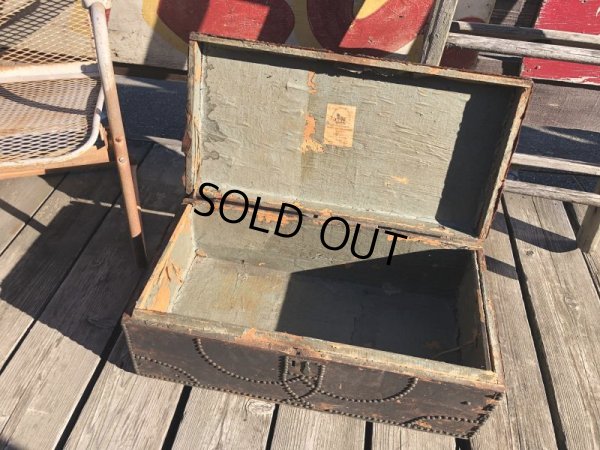 画像5: Antique Steamer Trunk (M313) 