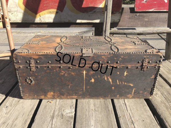 画像12: Antique Steamer Trunk (M313) 