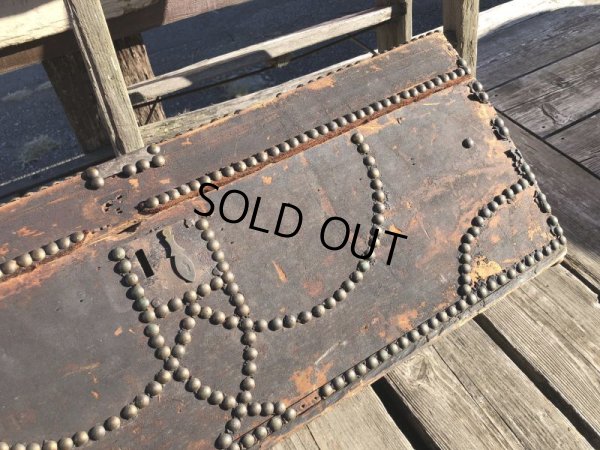 画像20: Antique Steamer Trunk (M313) 