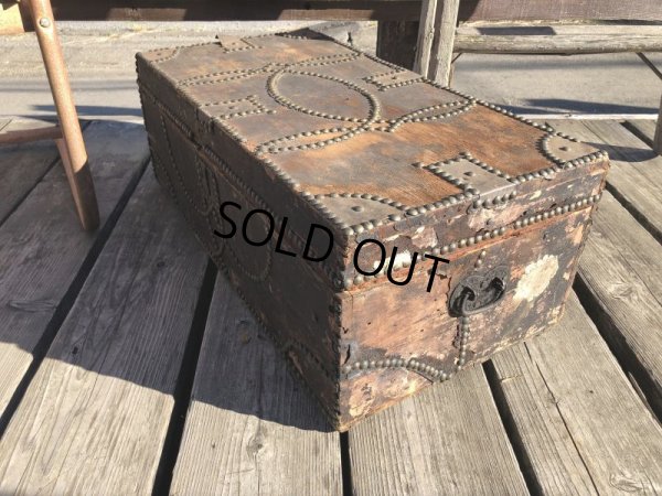 画像10: Antique Steamer Trunk (M313) 
