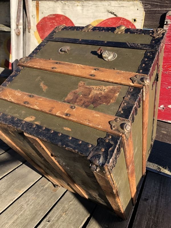 画像18: Vintage Wood Trunk (M312) 