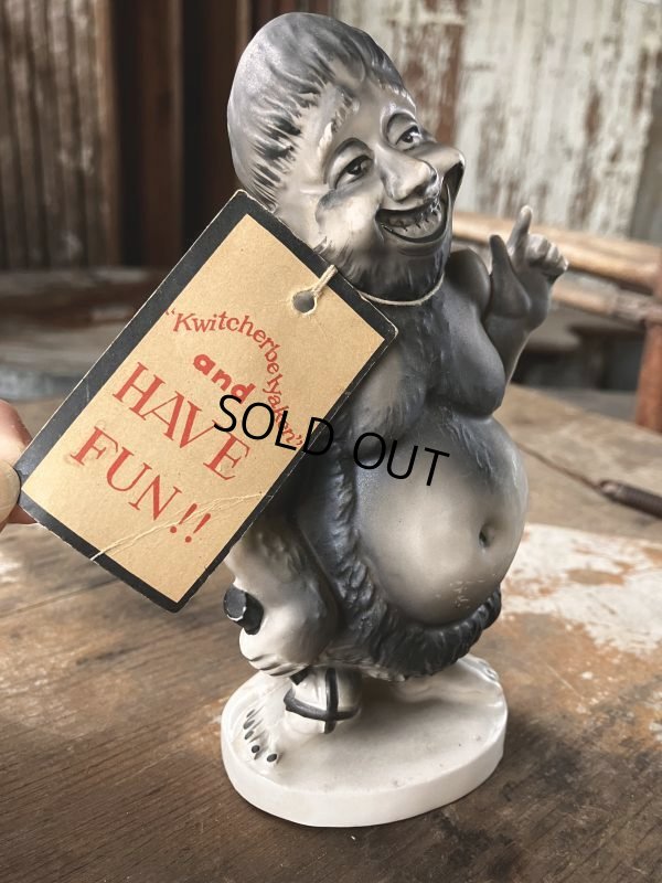 画像10: 50s Vintage KWITCHERBELYAKEN JAPAN Weird People Ceramic Statue (M315)