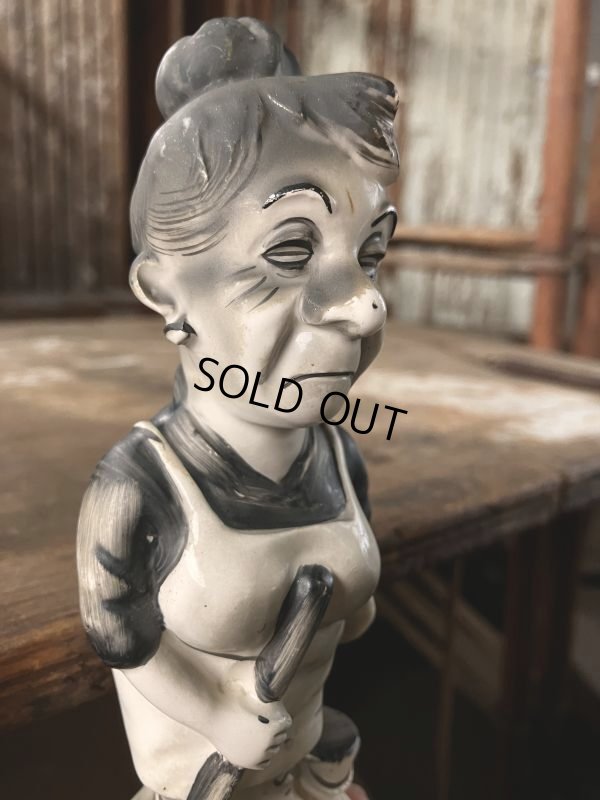 画像10: 50s Vintage KWITCHERBELYAKEN JAPAN Weird People Ceramic Statue (M314) 