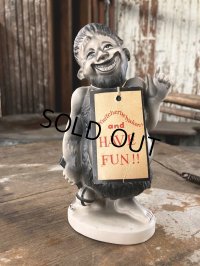 50s Vintage KWITCHERBELYAKEN JAPAN Weird People Ceramic Statue (M315) 