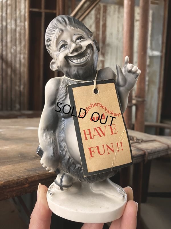 画像11: 50s Vintage KWITCHERBELYAKEN JAPAN Weird People Ceramic Statue (M315)