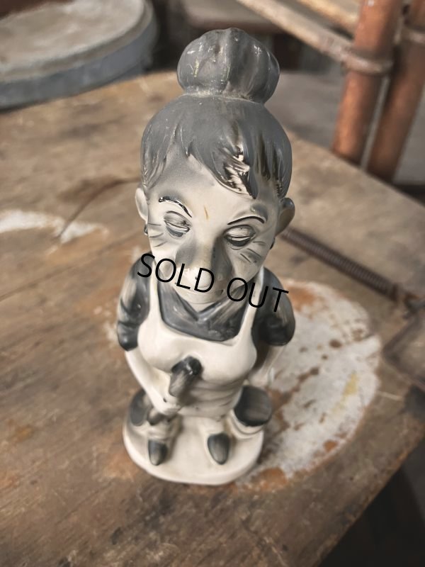画像7: 50s Vintage KWITCHERBELYAKEN JAPAN Weird People Ceramic Statue (M314) 