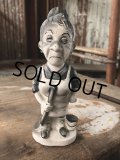 50s Vintage KWITCHERBELYAKEN JAPAN Weird People Ceramic Statue (M314) 