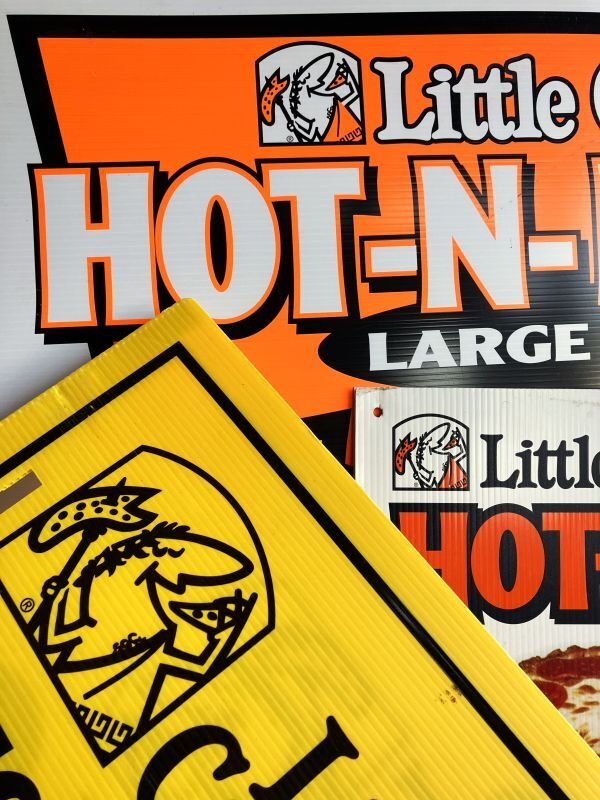 画像7: Vintage Little Caesars Pizza Advertising Spinning Sign (M320)