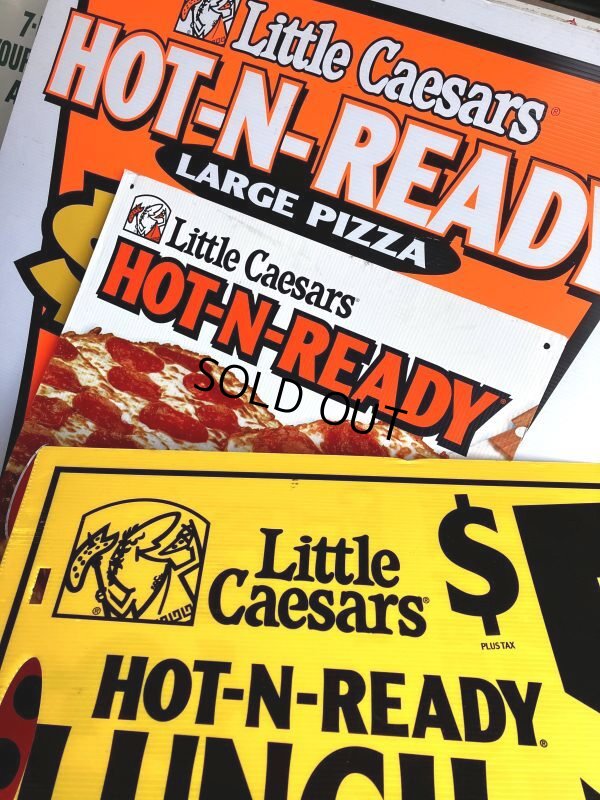 画像9: Vintage Little Caesars Pizza Advertising Spinning Sign (M319)
