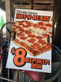 Vintage Little Caesars Pizza Advertising Spinning Sign (M319)