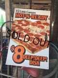 Vintage Little Caesars Pizza Advertising Spinning Sign (M319)