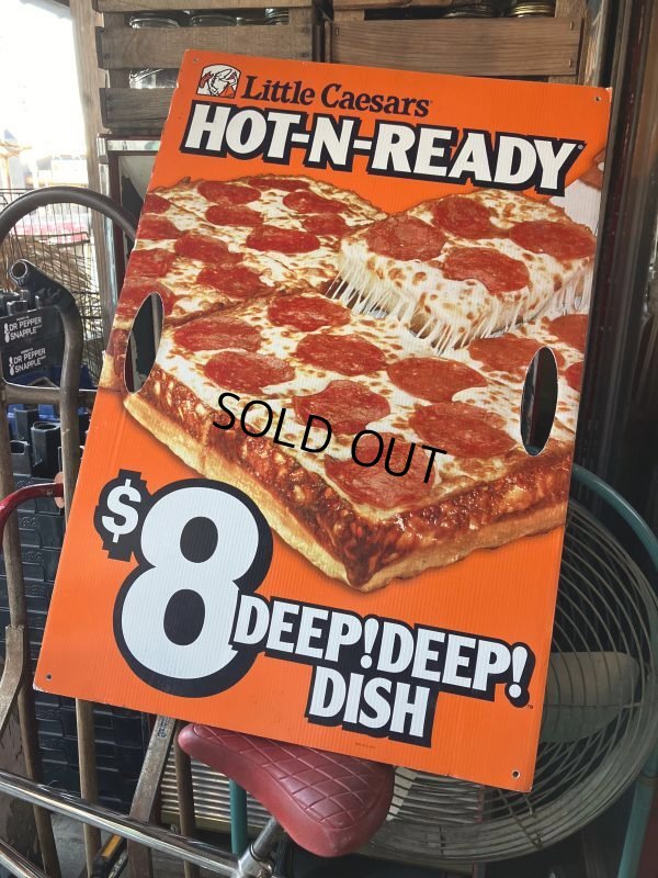 画像6: Vintage Little Caesars Pizza Advertising Spinning Sign (M319)